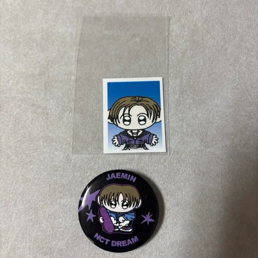 [BUNJANG] NCT Dream BTTF Jaemin Pin Button + Photo / 엔시티드림 BTTF 팝업 재민 핀버튼 증사 양도
