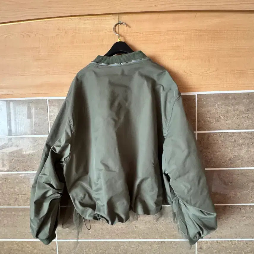 [BUNJANG] Denim Tulle Bomber Jacket / 데님 튜튜 봄버 자켓