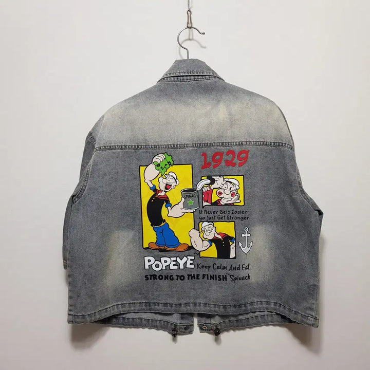 [BUNJANG] VEVET 70 Vintage Crop Denim Shirt / VEVET70/빈티지크롭데님셔츠/소재면/F(77)/파라오쇼핑