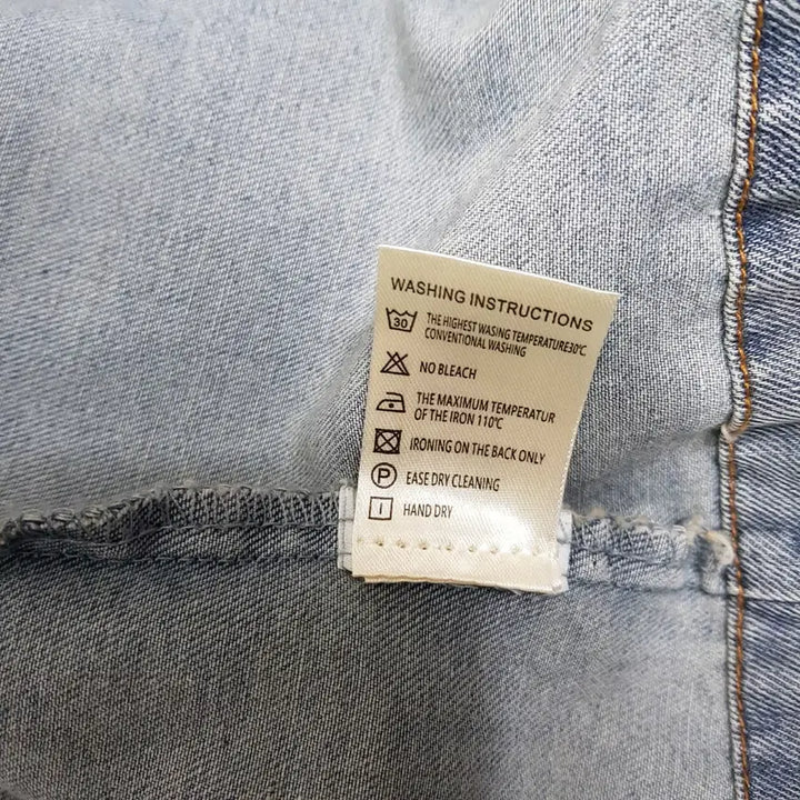 [BUNJANG] VEVET 70 Vintage Crop Denim Shirt / VEVET70/빈티지크롭데님셔츠/소재면/F(77)/파라오쇼핑