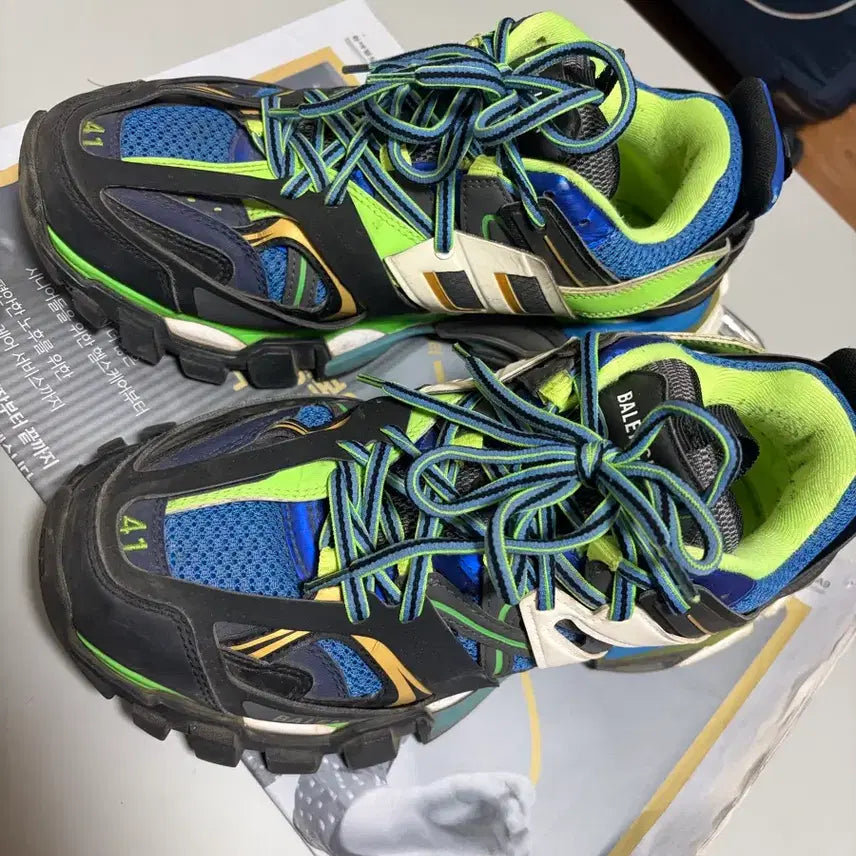 [BUNJANG] Balenciaga Track Shoes Grey/Purple (Used) / 발렌시아가 트랙 슈즈 검파 41 팝니다(마지막 가격)