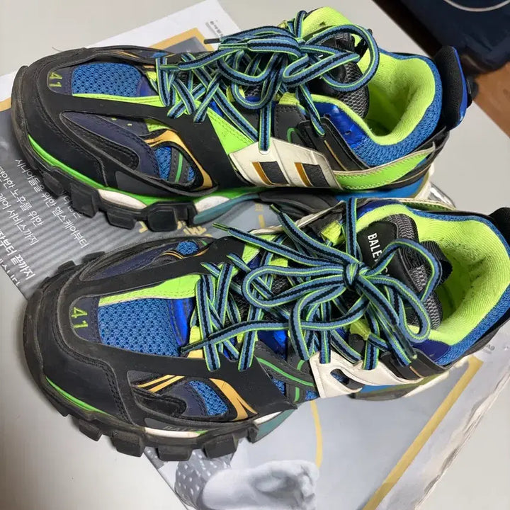 [BUNJANG] Balenciaga Track Shoes Grey/Purple (Used) / 발렌시아가 트랙 슈즈 검파 41 팝니다(마지막 가격)