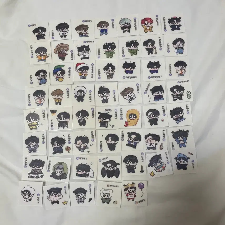 [BUNJANG] Kkookddoogi Jungkook Sticker Bundle Set / 꾹뚜기 띠부씰 뚜기씰 정국 스티커 비공굿 비공식 방탄