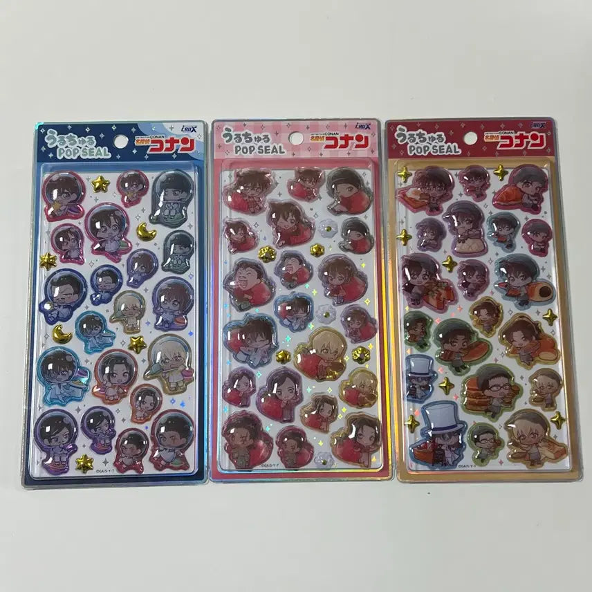 [BUNJANG] Detective Conan POP SEAL Sticker Bundle Set / (일괄) 명탐정 코난 POP SEAL 입체 팝씰 스티커