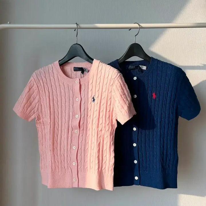 [BUNJANG] Polo Ralph Lauren Twist Short Sleeve Cardigan / 