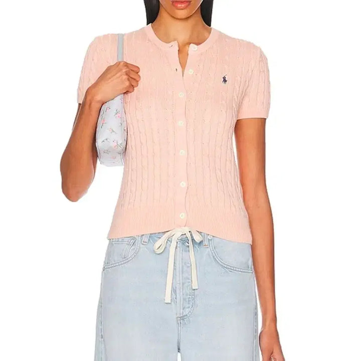 [BUNJANG] Polo Ralph Lauren Twist Short Sleeve Cardigan / 