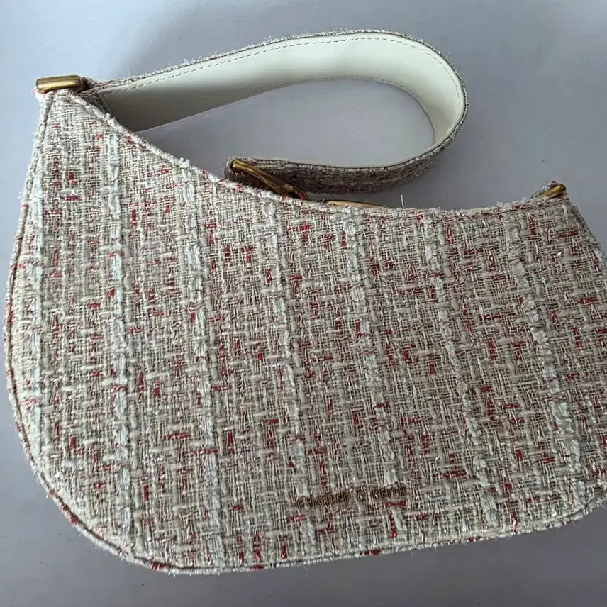 [BUNJANG] Charles &amp; Keith Tweed Hobo Bag / 찰스앤키스 트위드 호보백 팝니다
