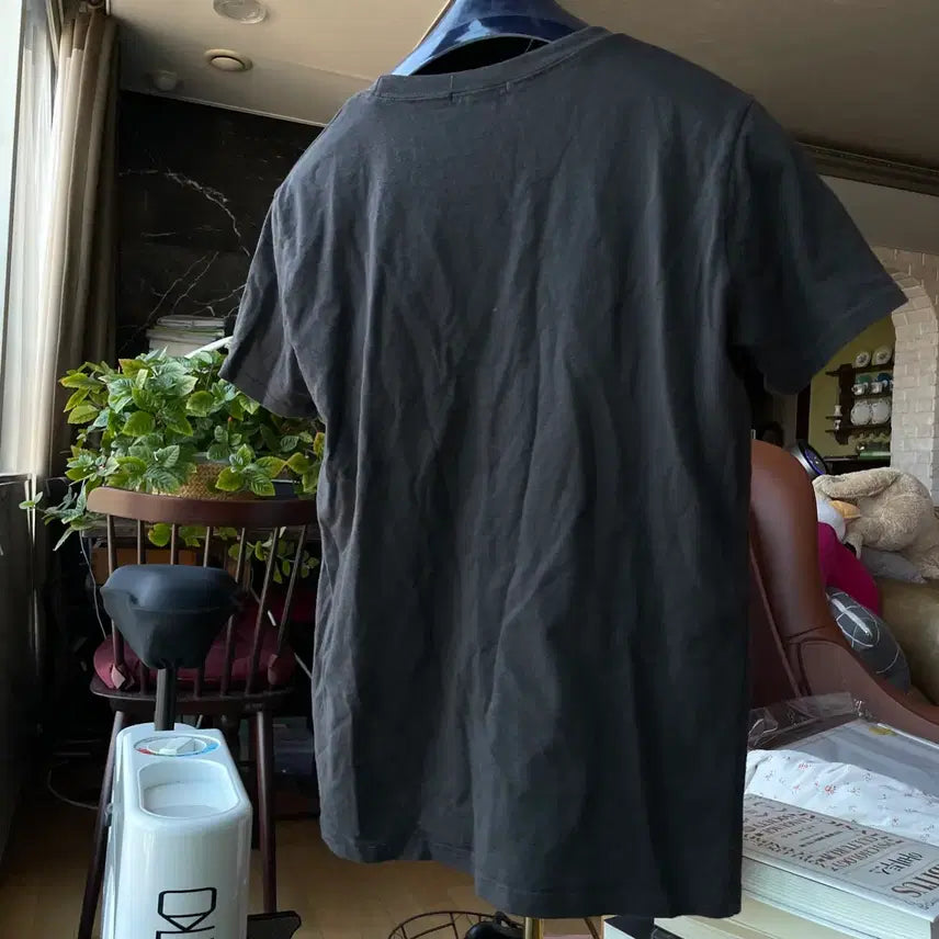 [BUNJANG] Charcoal Pin-Tuck Short-Sleeve T-Shirt / 여성 차콜 핀턱 반팔 티셔츠 44-66
