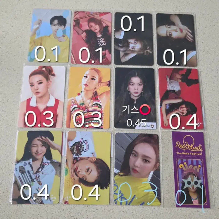 [BUNJANG] Red Velvet Official Photocard / 레드벨벳 공식 포카 양도 판매