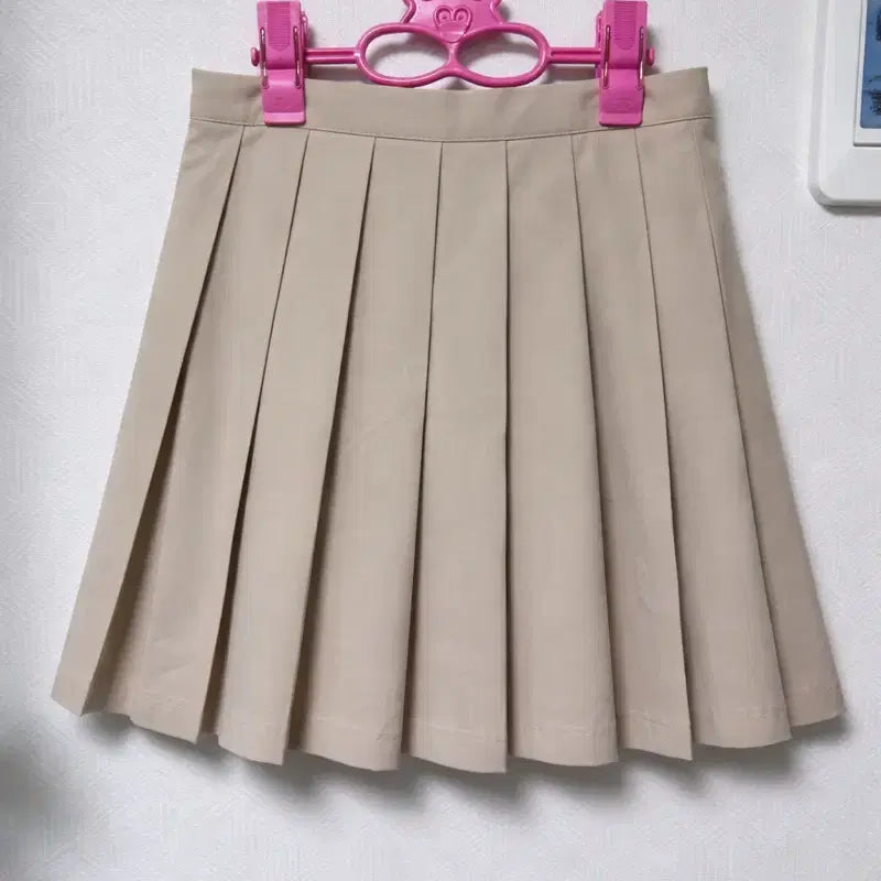[BUNJANG] Beige Pleated Skirt / 새상품:) 베이지 플리츠 스커트 치마