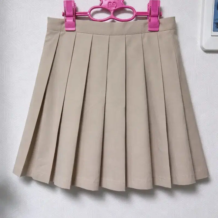 [BUNJANG] Beige Pleated Skirt / 새상품:) 베이지 플리츠 스커트 치마