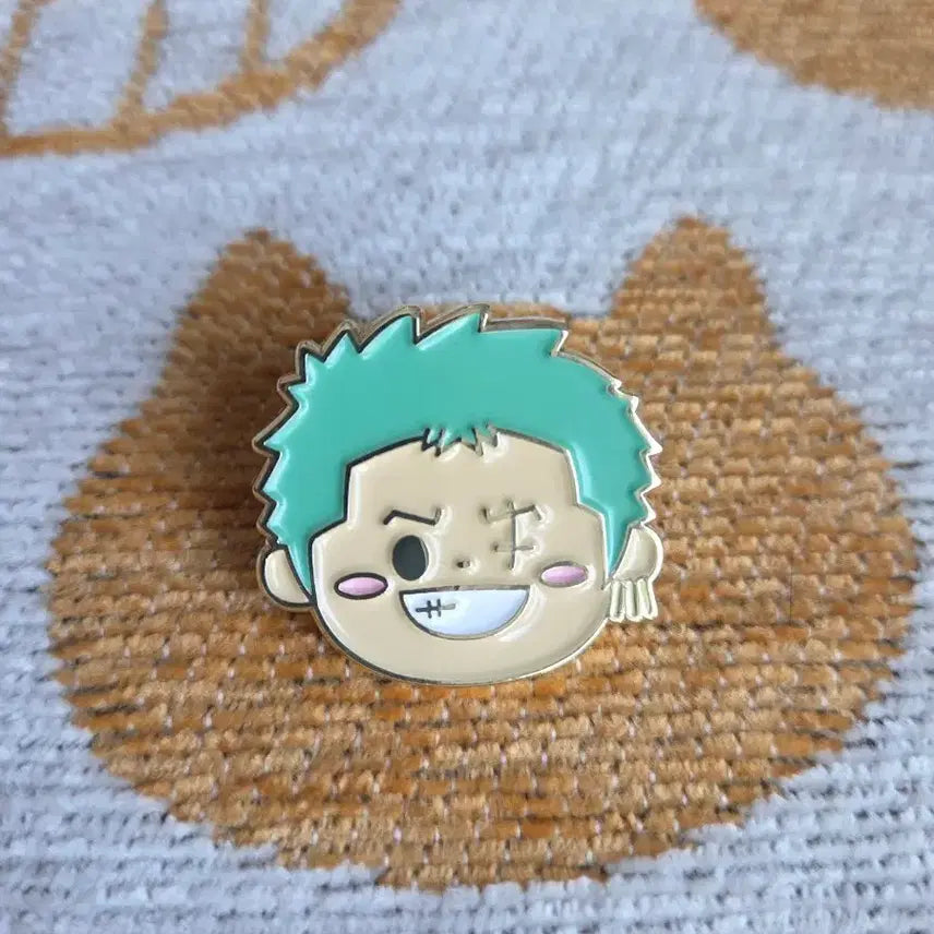 [BUNJANG] Mugiwara Store Zoro Pin Badge / 무기와라스토어 원피스 조로 핀뱃지