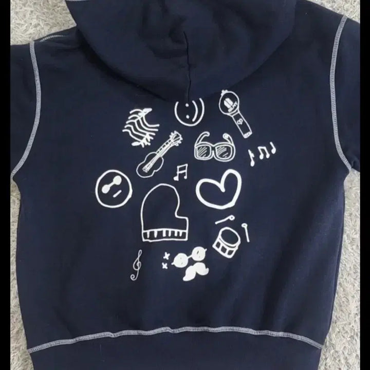 [BUNJANG] BTS Permission to Dance Hoodie Navy S / BTS Permission to Dance 후드집업 S 네이비