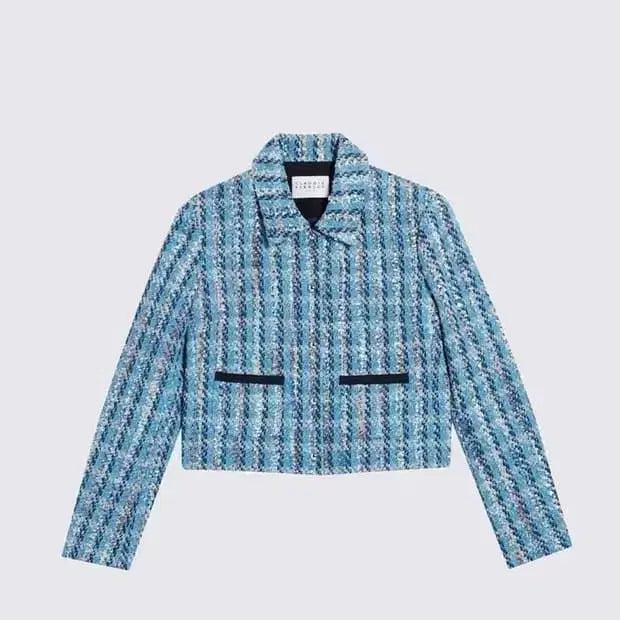 [BUNJANG] Claudie Pierlot Tweed Jacket / 끌로디피에로 실버버튼 트위드 자켓