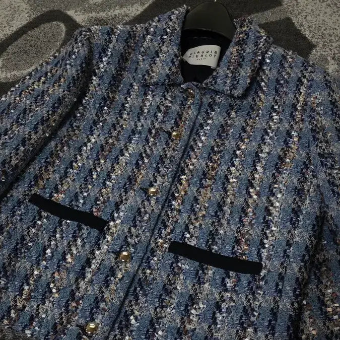 [BUNJANG] Claudie Pierlot Tweed Jacket / 끌로디피에로 실버버튼 트위드 자켓
