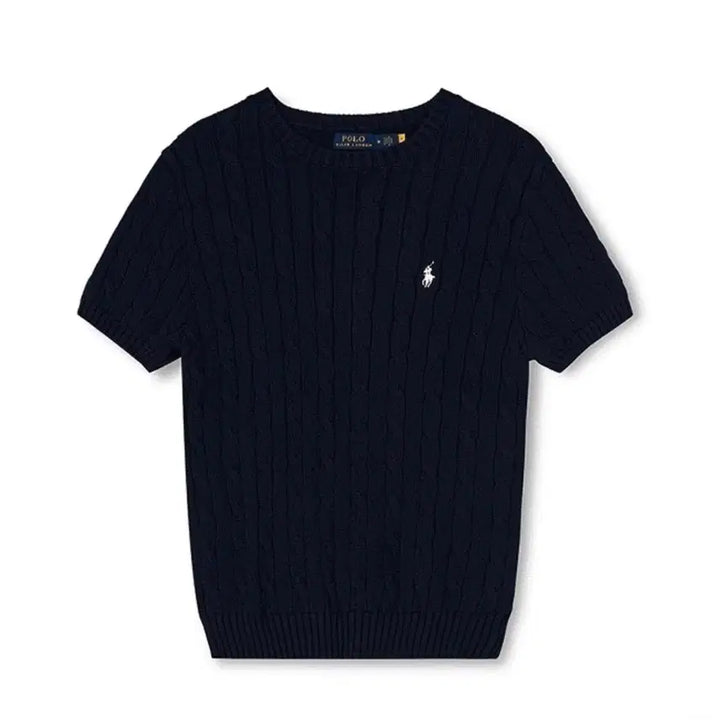[BUNJANG] Polo Ralph Lauren Cable Knit Short Sleeve Sweater / 