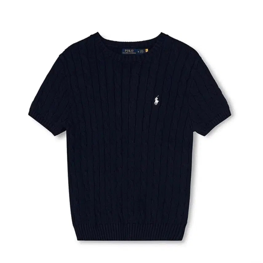 [BUNJANG] Polo Ralph Lauren Cable Knit Short Sleeve Sweater / 