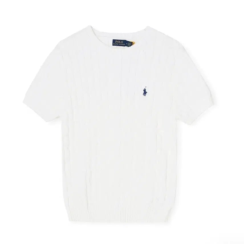 [BUNJANG] Polo Ralph Lauren Cable Knit Short Sleeve Sweater / 