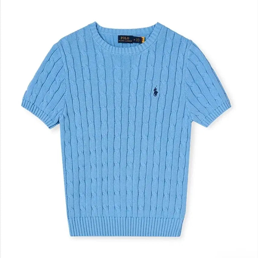 [BUNJANG] Polo Ralph Lauren Cable Knit Short Sleeve Sweater / 