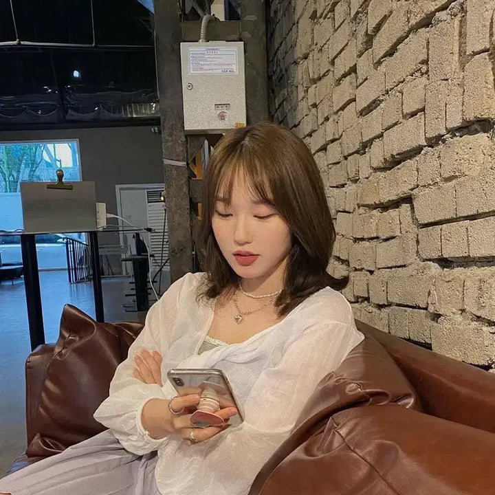 [BUNJANG] Twisted Blouse and Tank Top Set / 꼬임 블라우스 나시 세트