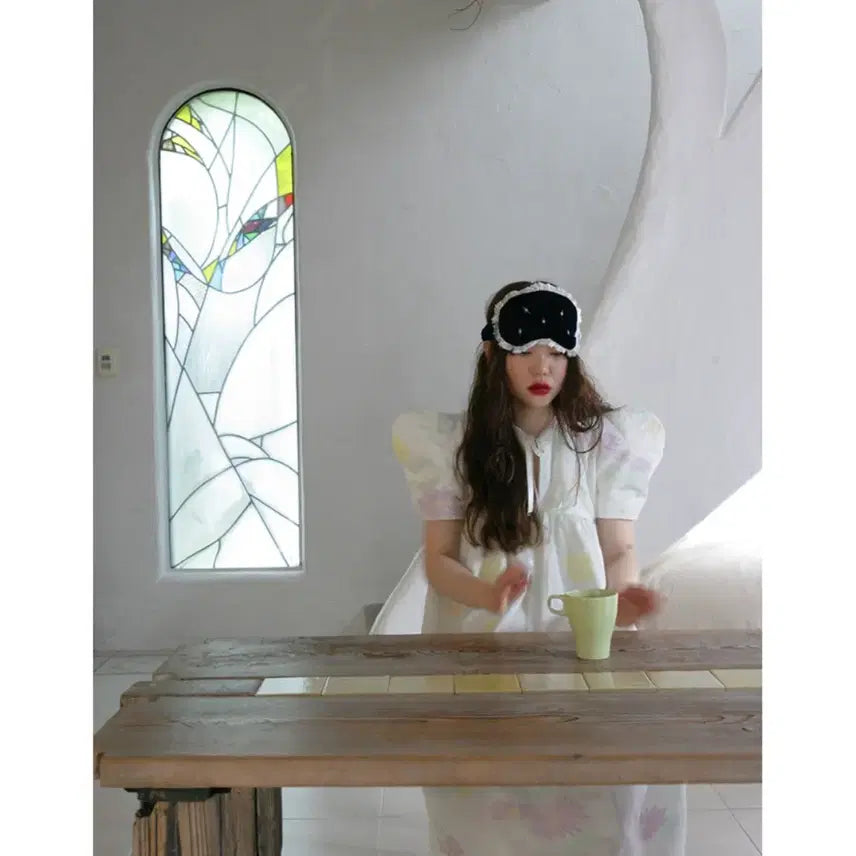 [BUNJANG] Freckle Velvet Eye Mask / 프레클 벨벳 아이 마스크