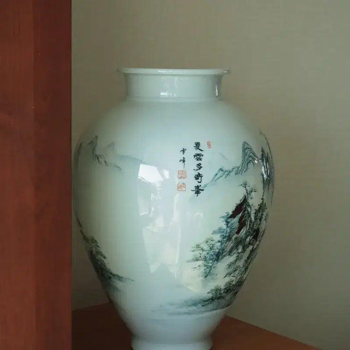 [SOLD OUT] 설봉 박찬종 청화 백자도자기 2점 판매합니다