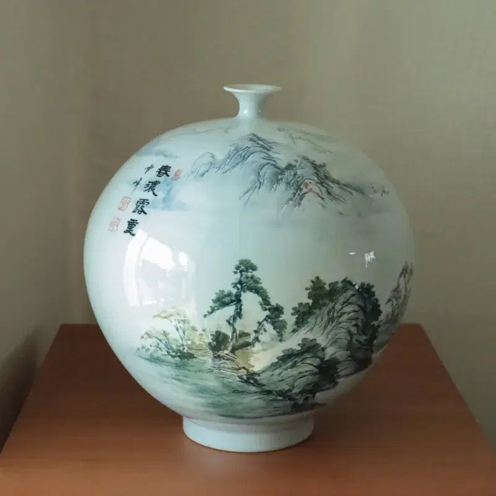 [SOLD OUT] 설봉 박찬종 청화 백자도자기 2점 판매합니다