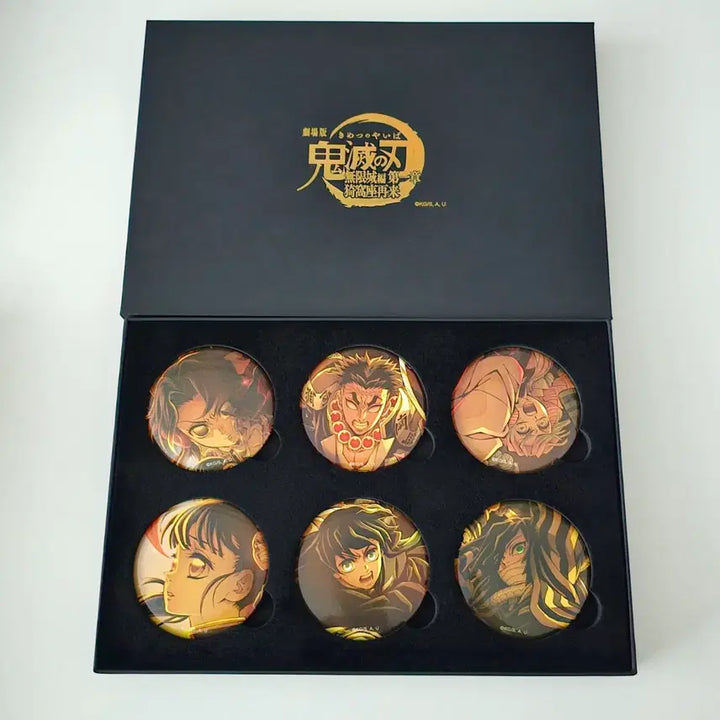 [BUNJANG] ufotable Demon Slayer: Kimetsu no Yaiba Infinity Castle Can Badge Set B / (ufotable 직구/새 상품) 귀멸의 칼날 무한성 캔뱃지 세트 B
