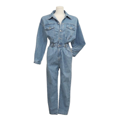 [BUNJANG] Mode Farbe Banded Denim Jumpsuit / 밴딩 데님 점프수트 점슈