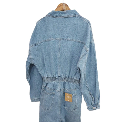 [BUNJANG] Mode Farbe Banded Denim Jumpsuit / 밴딩 데님 점프수트 점슈