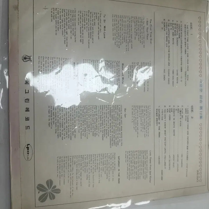 [BUNJANG] YEGRIN RECORD New Pop Song Vol. 12 LP Album / 70년대 예그린레코드 새로운 팝송 12집 대부 마이클잭슨 LP팝니다