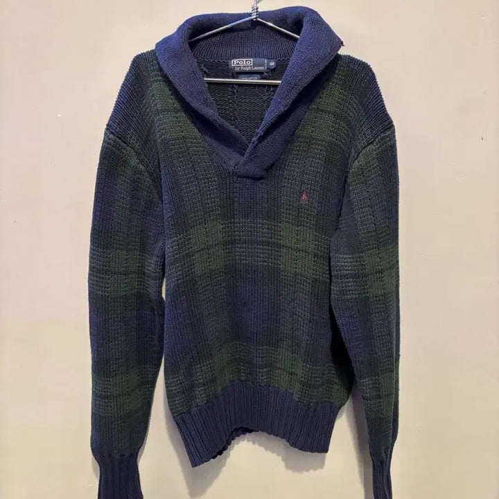 [BUNJANG] Polo Ralph Lauren Shawl Collar Knit Sweater / 폴로 랄프로렌 숄칼라 니트 100