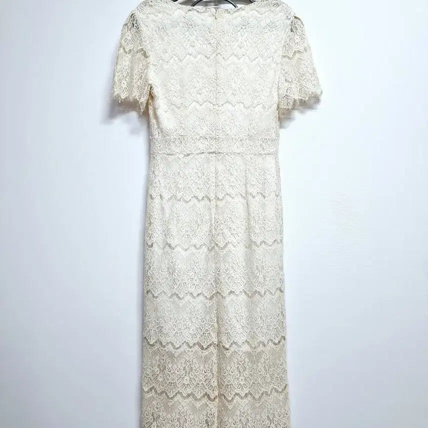 [BUNJANG] Serenity Ivory Lace Short-Sleeve Dress / serenity 아이보리 레이스 반팔 원피스