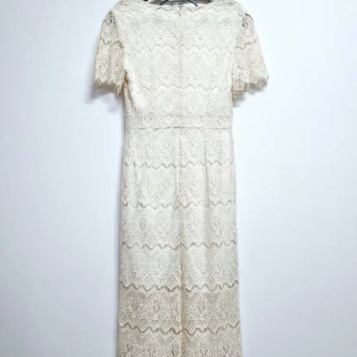 [BUNJANG] Serenity Ivory Lace Short-Sleeve Dress / serenity 아이보리 레이스 반팔 원피스