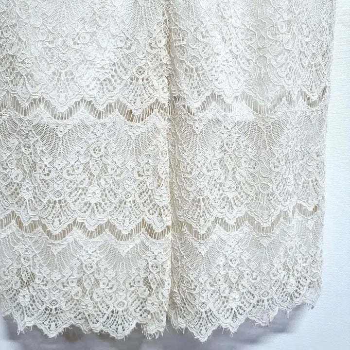 [BUNJANG] Serenity Ivory Lace Short-Sleeve Dress / serenity 아이보리 레이스 반팔 원피스