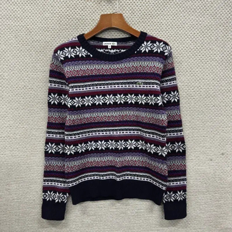 [BUNJANG] Lacoste Wool Knit Sweater / 라코스테 자수로고 코위찬 울 니트 스웨터 90 A07976
