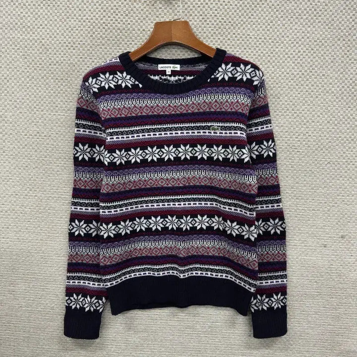 [BUNJANG] Lacoste Wool Knit Sweater / 라코스테 자수로고 코위찬 울 니트 스웨터 90 A07976