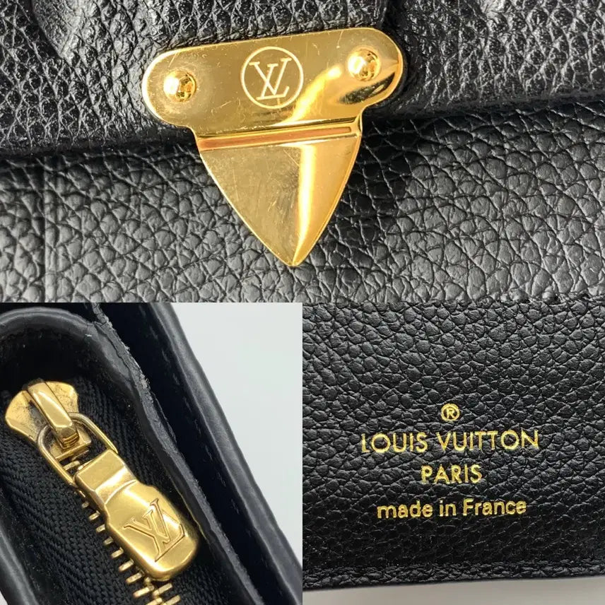 [BUNJANG] Louis Vuitton Empreinte Wallet Black M80880 / 267000900 루이비통 앙프렝뜨 반지갑 블랙 M80880