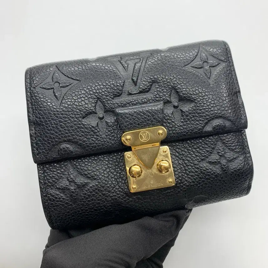 [BUNJANG] Louis Vuitton Empreinte Wallet Black M80880 / 267000900 루이비통 앙프렝뜨 반지갑 블랙 M80880
