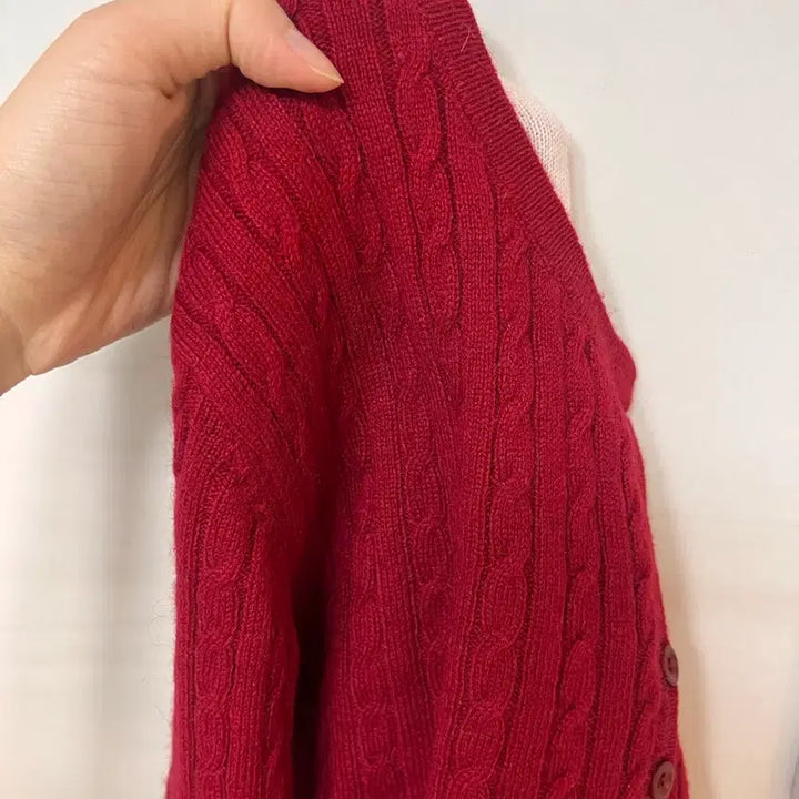 [BUNJANG] Noir Layered Henley Neck Signature Cable Knit / 노이어 레이어드 헨리넥 스그니처 케이블니트