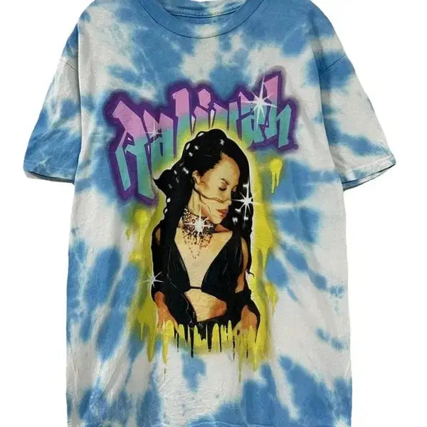 [BUNJANG] AALIYAH Tie-dye Band T-shirt / [M] AALIYAH 알리야 타이다이 밴드 반팔티