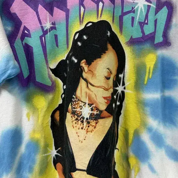 [BUNJANG] AALIYAH Tie-dye Band T-shirt / [M] AALIYAH 알리야 타이다이 밴드 반팔티