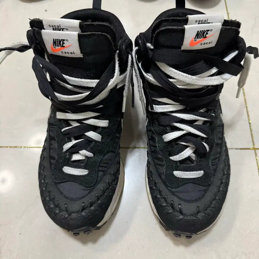 [BUNJANG] Nike Sacai Jean Paul Gaultier Vaporwaffle Black / (240) 나이키 사카이 장폴고티에 베이퍼와플 블랙