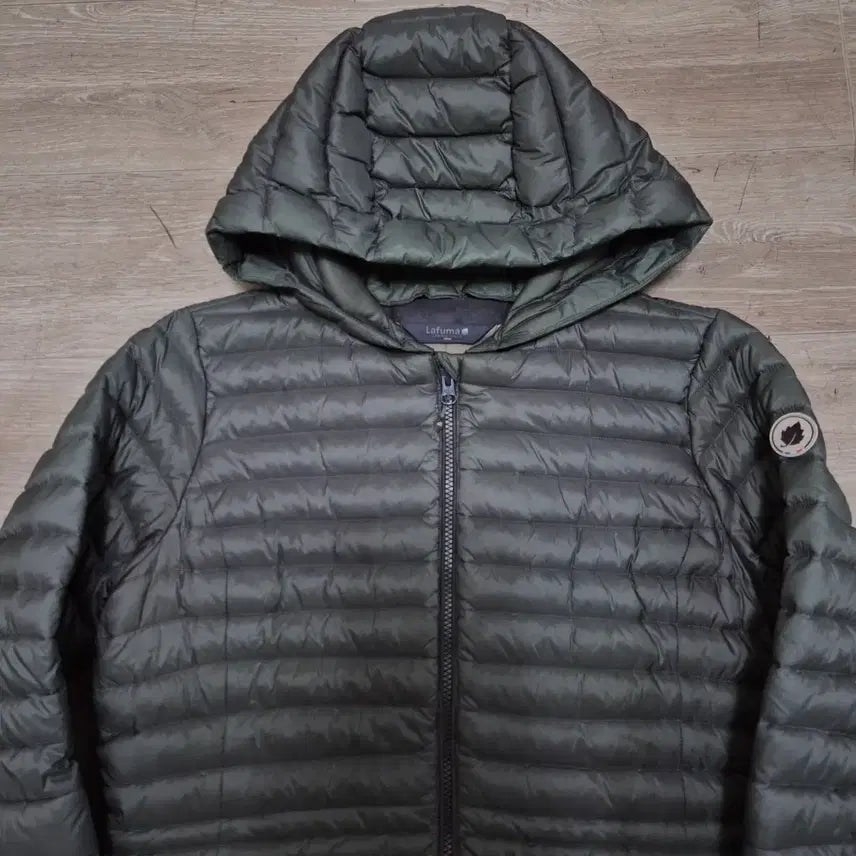 [BUNJANG] Lafuma Long Lightweight Down Hooded Jacket / 라푸마 SINCE 1930 사이드와펜 다운 후드 롱 경량패딩 L(100)