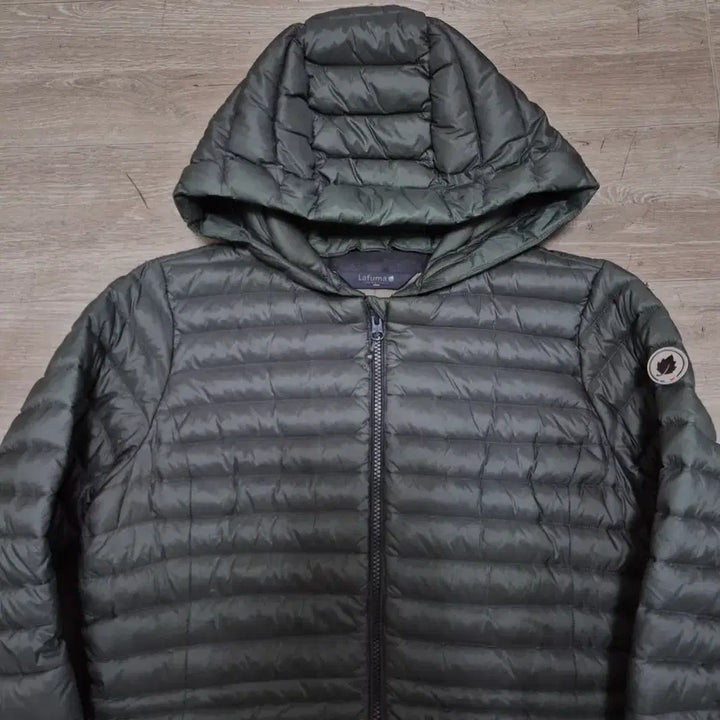 [BUNJANG] Lafuma Long Lightweight Down Hooded Jacket / 라푸마 SINCE 1930 사이드와펜 다운 후드 롱 경량패딩 L(100)