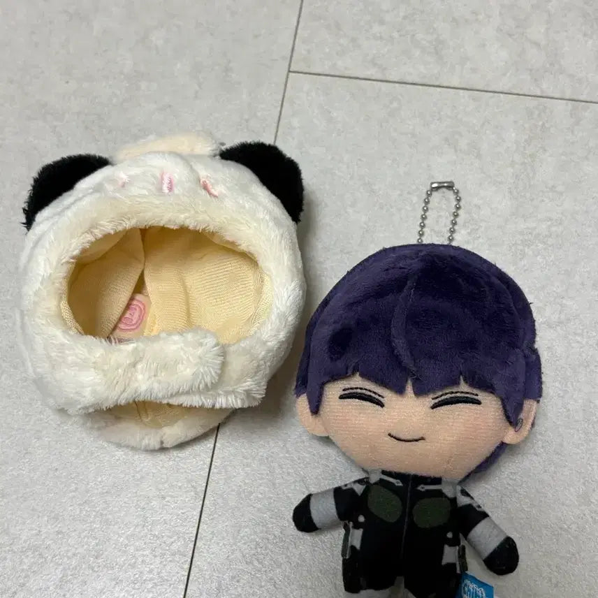 [BUNJANG] Kaiju No. 8 Soshiro Hoshina Chibi Nui Doll &amp; Panda Dumpling Hat Bundle / 괴수8호 호시나 소우시로 치비누이 인형 + 판다만두 모자 일괄