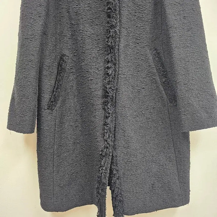 [BUNJANG] Hansum Tweed Coat - Black / 한섬 트위드 코트 블랙