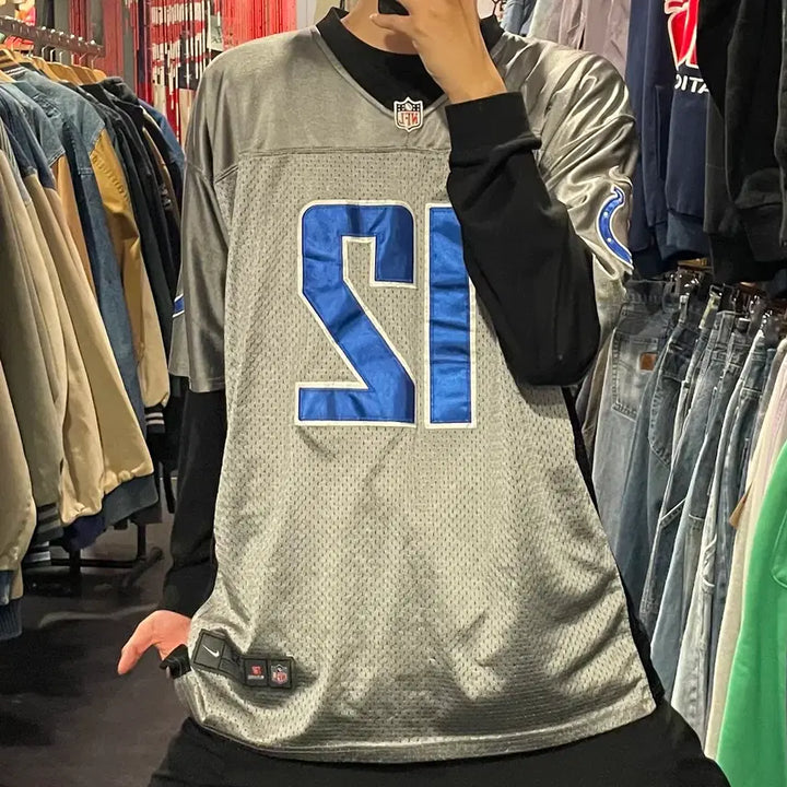 [BUNJANG] IM Indianapolis Colts Andrew Luck Gray Jersey / [IM] NFL 인디애나폴리스 콜츠 No.12 LUCK 그레이 반팔져지