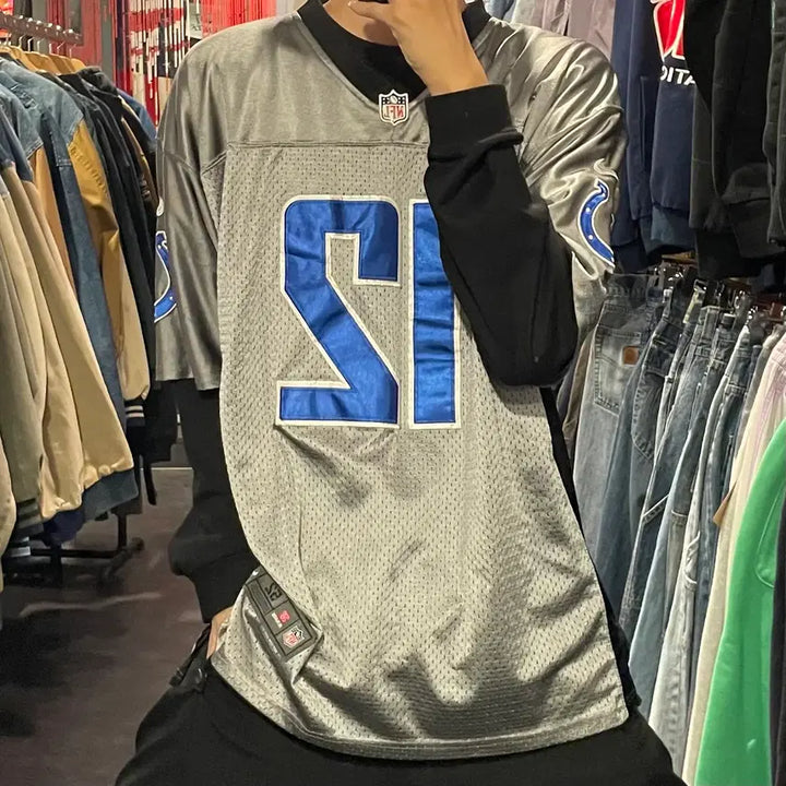 [BUNJANG] IM Indianapolis Colts Andrew Luck Gray Jersey / [IM] NFL 인디애나폴리스 콜츠 No.12 LUCK 그레이 반팔져지