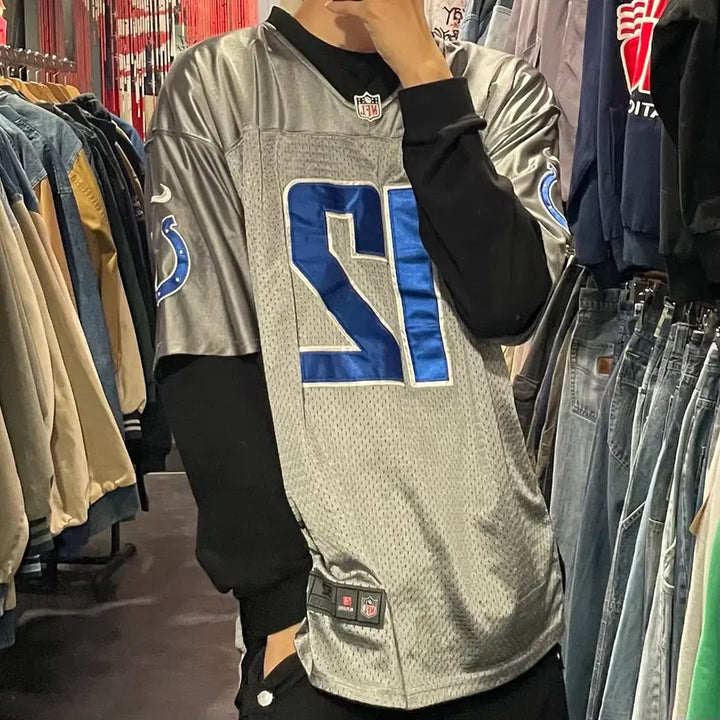 [BUNJANG] IM Indianapolis Colts Andrew Luck Gray Jersey / [IM] NFL 인디애나폴리스 콜츠 No.12 LUCK 그레이 반팔져지